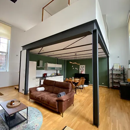 아파트 Cityloft Gold - Zentrum / 105qm / Inkl. Parkplatz / Netflix 라이프치히