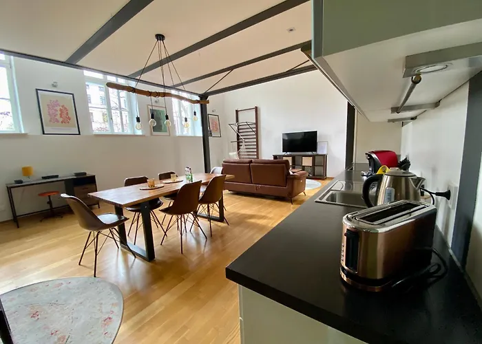 Cityloft Gold - Zentrum / 105qm / Inkl. Parkplatz / Netflix * Leipzig